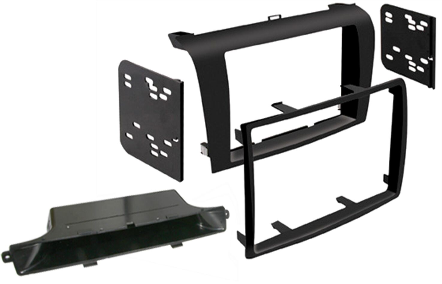 2-DIN Paneel Mazda 3 (BK) 2003-2009 - kleur: Zwart (METRA) - 381170 06 - 381170-06
