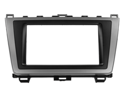 2-DIN Paneel Mazda 6- 2008-2012 - Kleur: Zwart/Zilver - 381170 07 1 1 - 381170-07-1