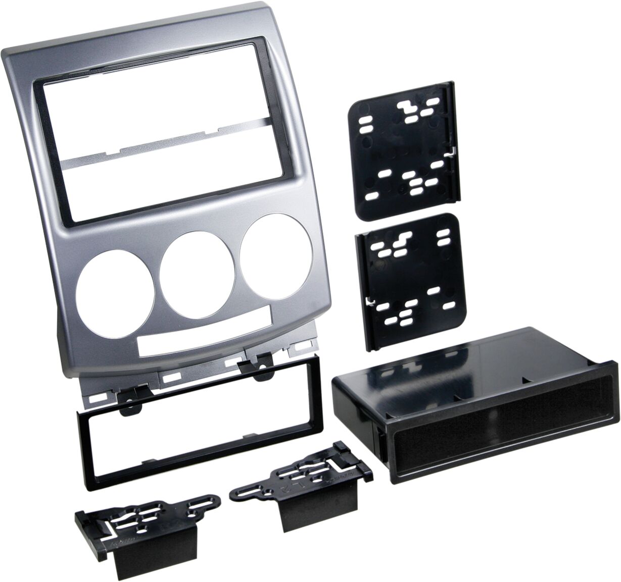 2-DIN Paneel Mazda 5 (CR) 2005-2010 - Kleur: zilver (METRA)  - 381170 10 - 381170-10