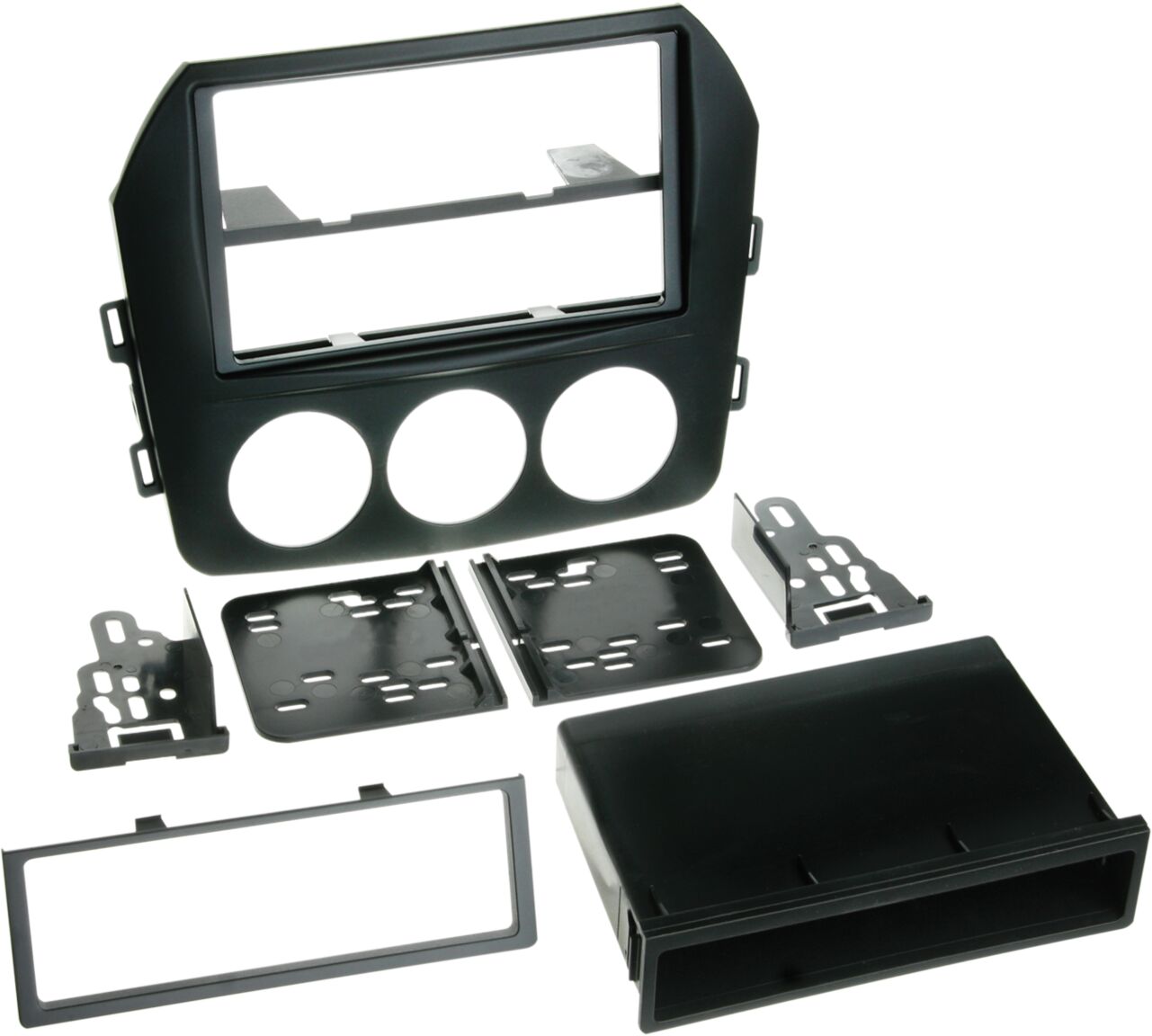 2-DIN Paneel Mazda MX 5 (NC) Miata 2009-2015 - Kleur: Zwart (METRA) - 381170 12 - 381170-12