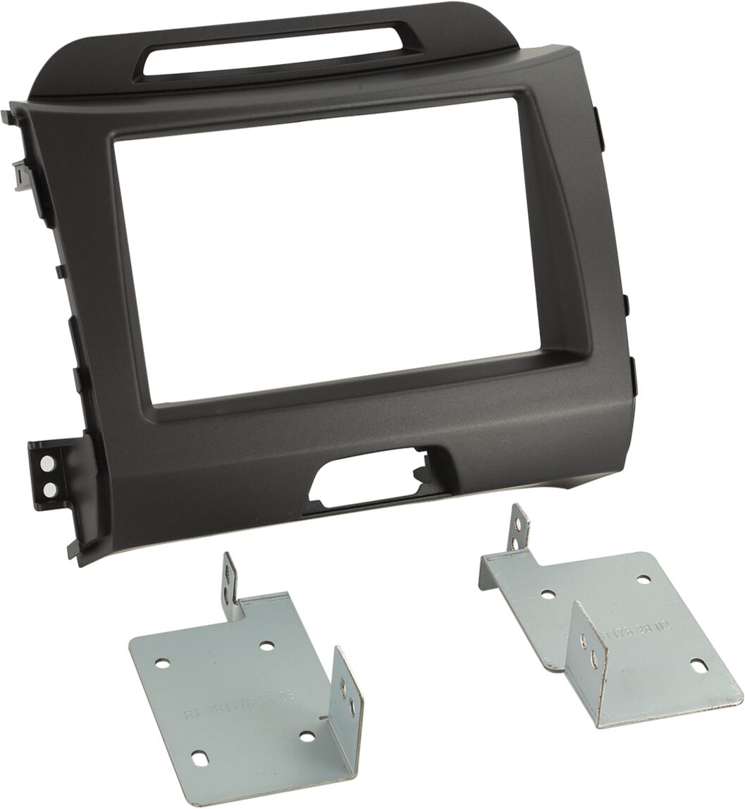 2-DIN Paneel Kia Sportage (SL) 2010-2016 - Kleur: Donker Grijs - 381178 28 3 - 381178-28-3