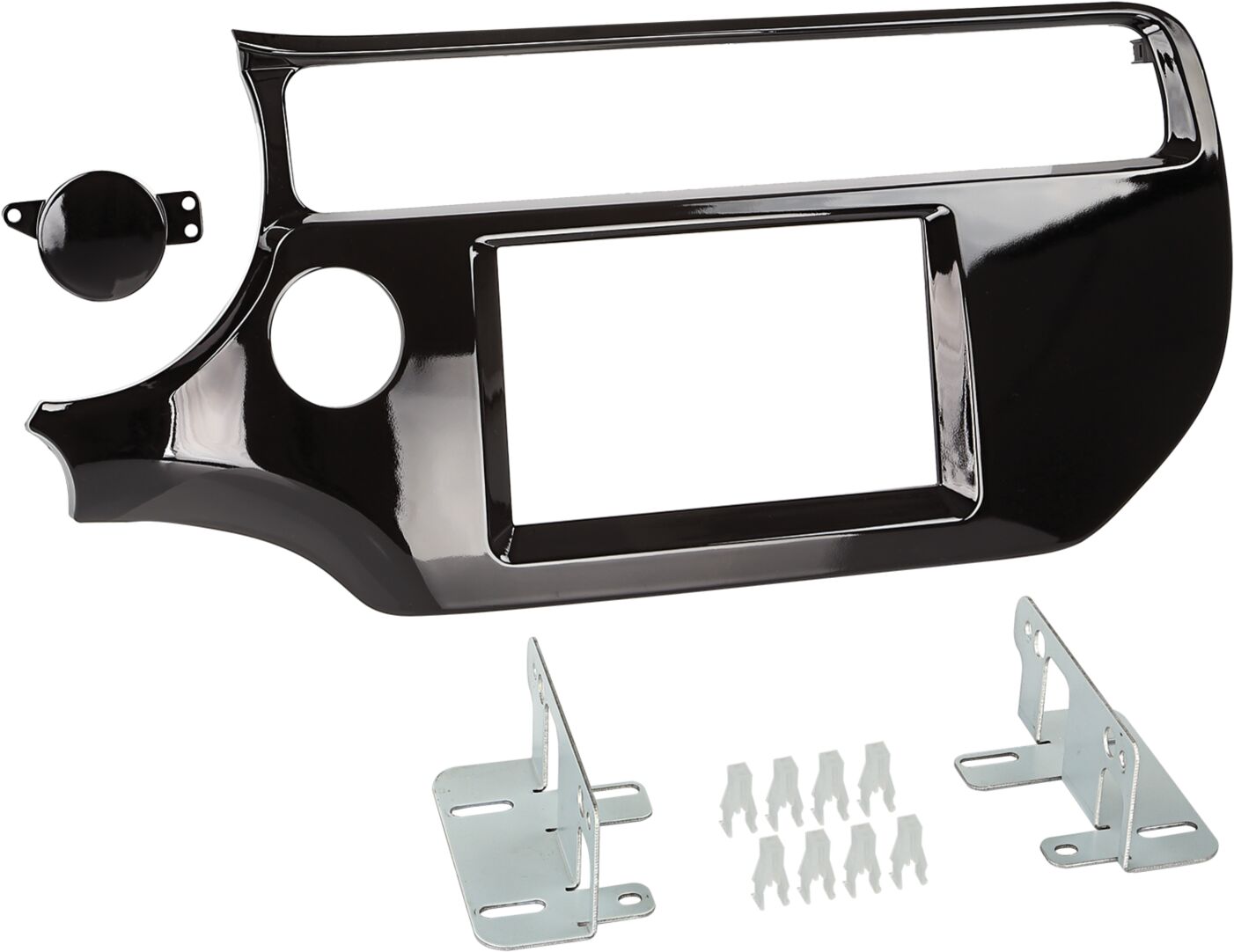2-DIN Paneel Kia Rio | 2015-2017 | Kleur: Piano Zwart  - 381178 38 1 - 381178-38-1