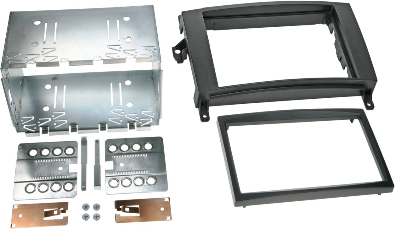 2-DIN Paneel Mercedes Benz A-Klasse/ B-Klasse/ Vito/ Viano - Kleur: zwart - 381190 18 - 381190-18