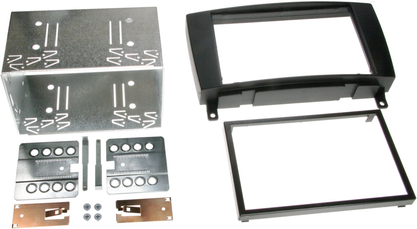 2-DIN Paneel Mercedes Benz CLK (W209) 2004-2010 Kleur: Zwart - 381190 23 - 381190-23