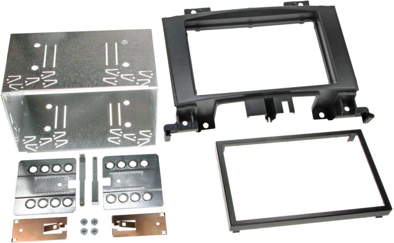 2-DIN Paneel Mercedes Benz Sprinter (W906) - Volkswagen CrafterI (2EC/2EK/2F)  Kleur: Zwart - 381190 27 - 381190-27