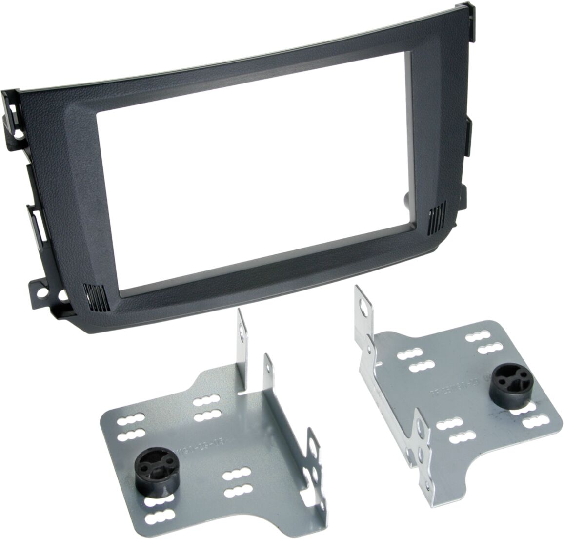 2-DIN Paneel Smart Smart For Two (A451) (C541)  2010-2015 Kleur: Zwart  - 381190 29 - 381190-29