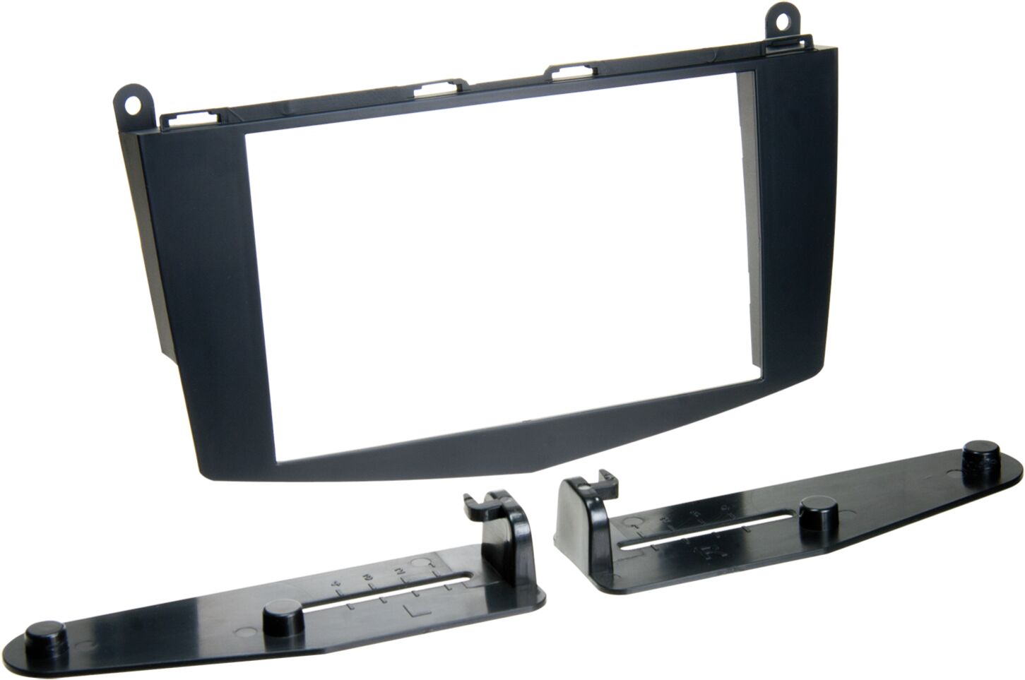 2-DIN Paneel Mercedes Benz C-Klasse (W204) (S204) 2007-2011 Kleur: Zwart  - 381190 32 1 - 381190-32-1