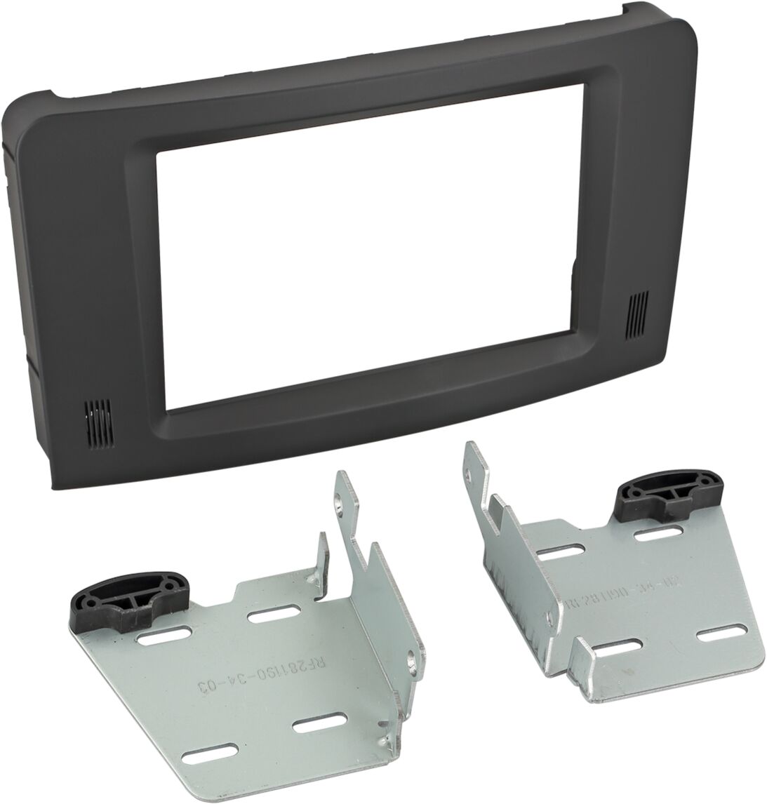 2-DIN Paneel Mercedes Benz M-Klasse/ GL-Klasse - Kleur: Zwart - 381190 34 1 ansicht1 - 381190-34-1