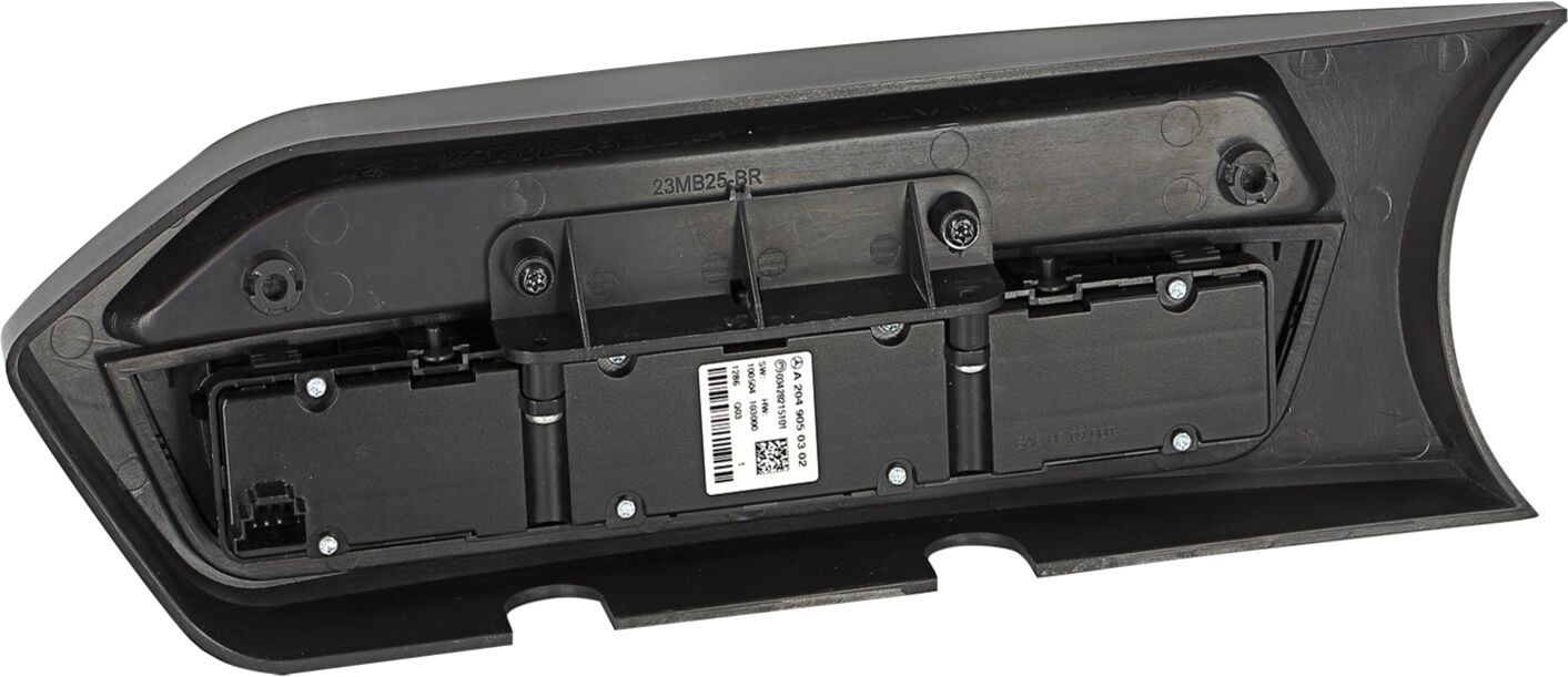 2-DIN Paneel Mercedes Benz C-Klasse (W204) 2011-2014 Kleur: Zwart  - 381190 40 schalterleiste rear - 381190-40