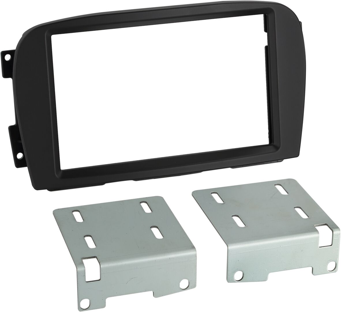 2-DIN Paneel Mercedes Benz SL-Klasse R230 2001-2005 - Kleur: Zwart  - 381190 48 1 - 381190-48-1
