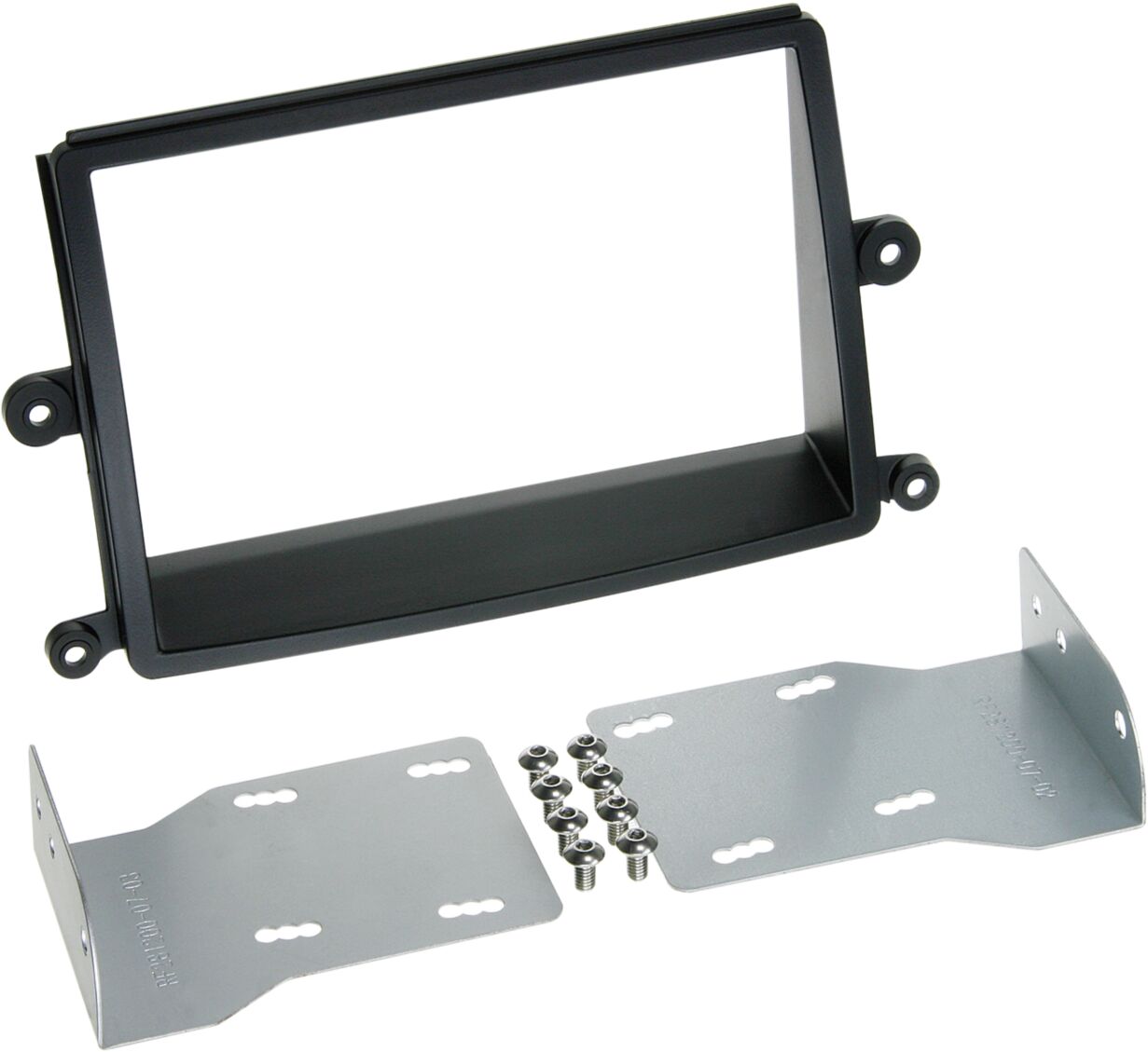 2-DIN Paneel Mitsubishi L 200 (KAOT) 2006-2015 Kleur: Zwart - 381200 07 - 381200-07