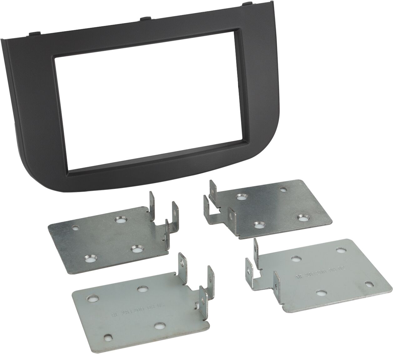 2-DIN Paneel Mitsubishi Colt (Z30/Z30G/Z3V Facelift)  2008-2012 | Kleur: Zwart - 381200 08 - 381200-08