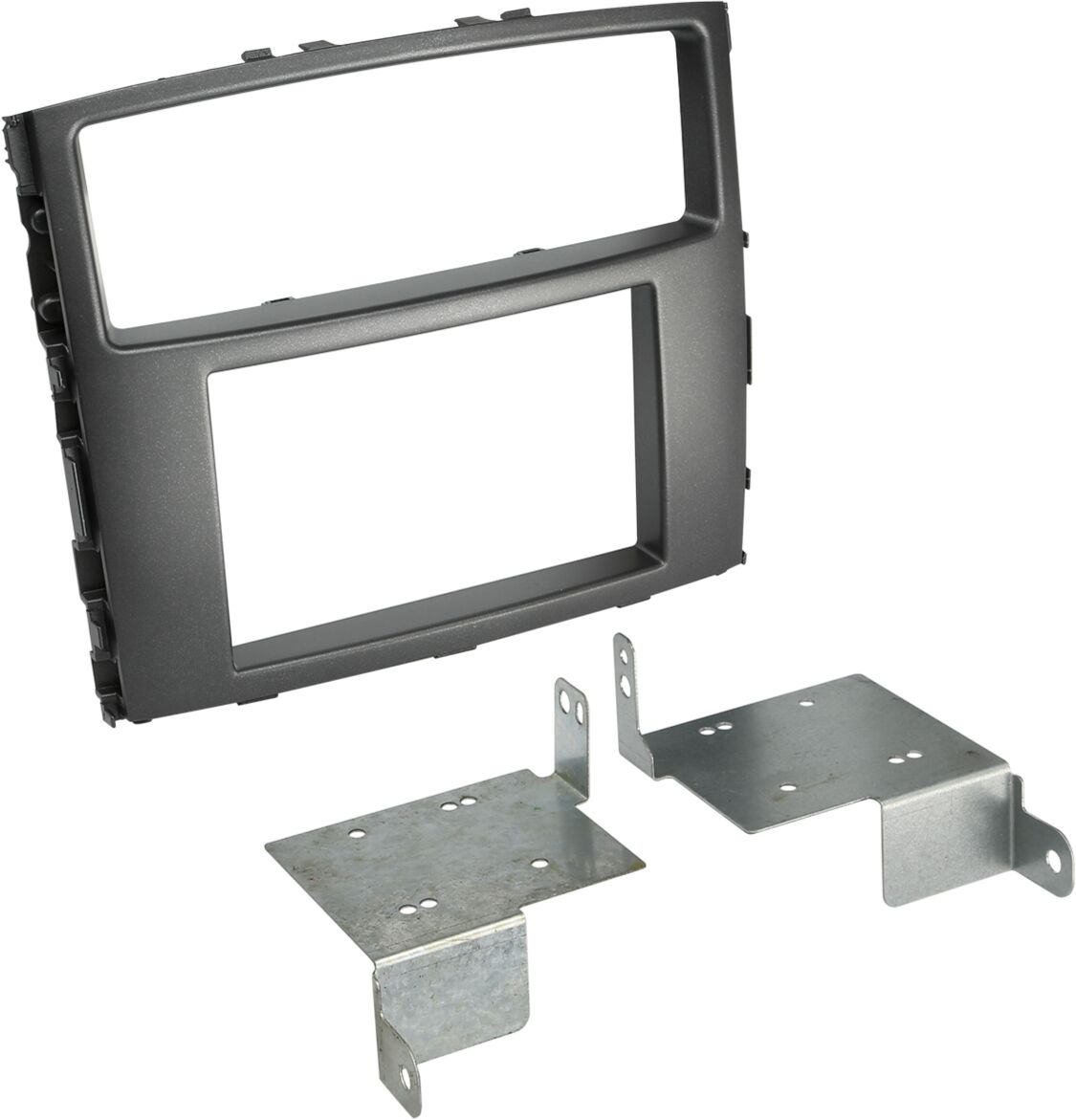2-DIN Paneel Mitsubishi Pajero/Shogun 2006-2014 Kleur: donker grijs - 381200 09 - 381200-09
