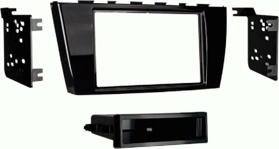2-DIN-radiopaneel met opbergvak Mitsubishi Mirage/Space Star (METRA)  - 381200 26 1 - 381200-26-1