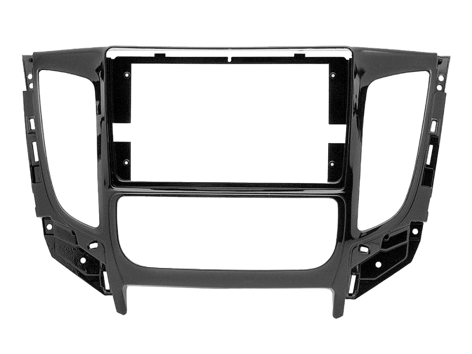 9" paneel Fiat Fullback / Mitsubishi L200 piano black, voertuigen met klimatronic - 381200 90 1 - 381200-90-1