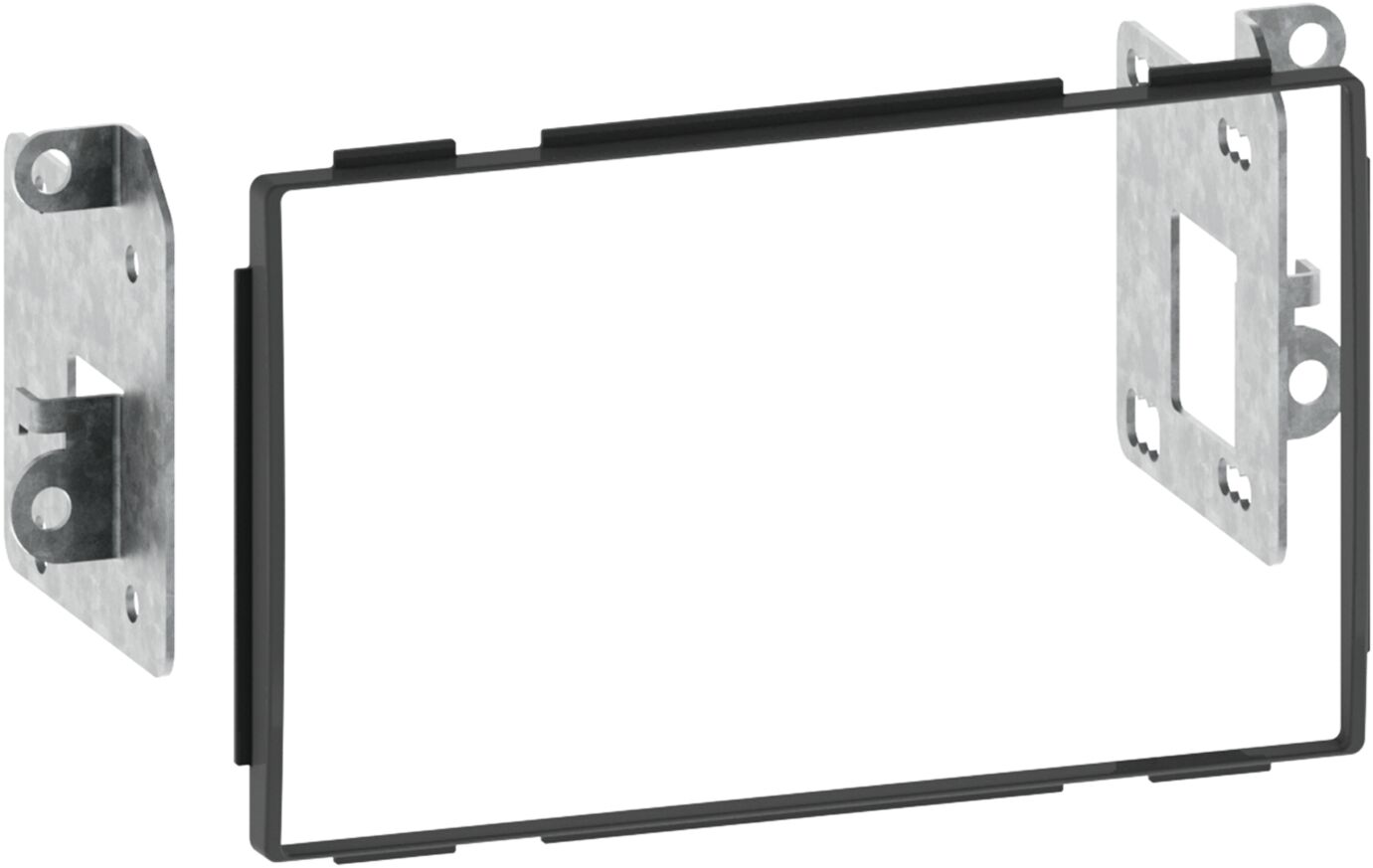2-DIN Paneel Nissan Qashqai(J10)  2007-2014 - Kleur: Zwart Premium kwaliteit - 381210 01 - 381210-01