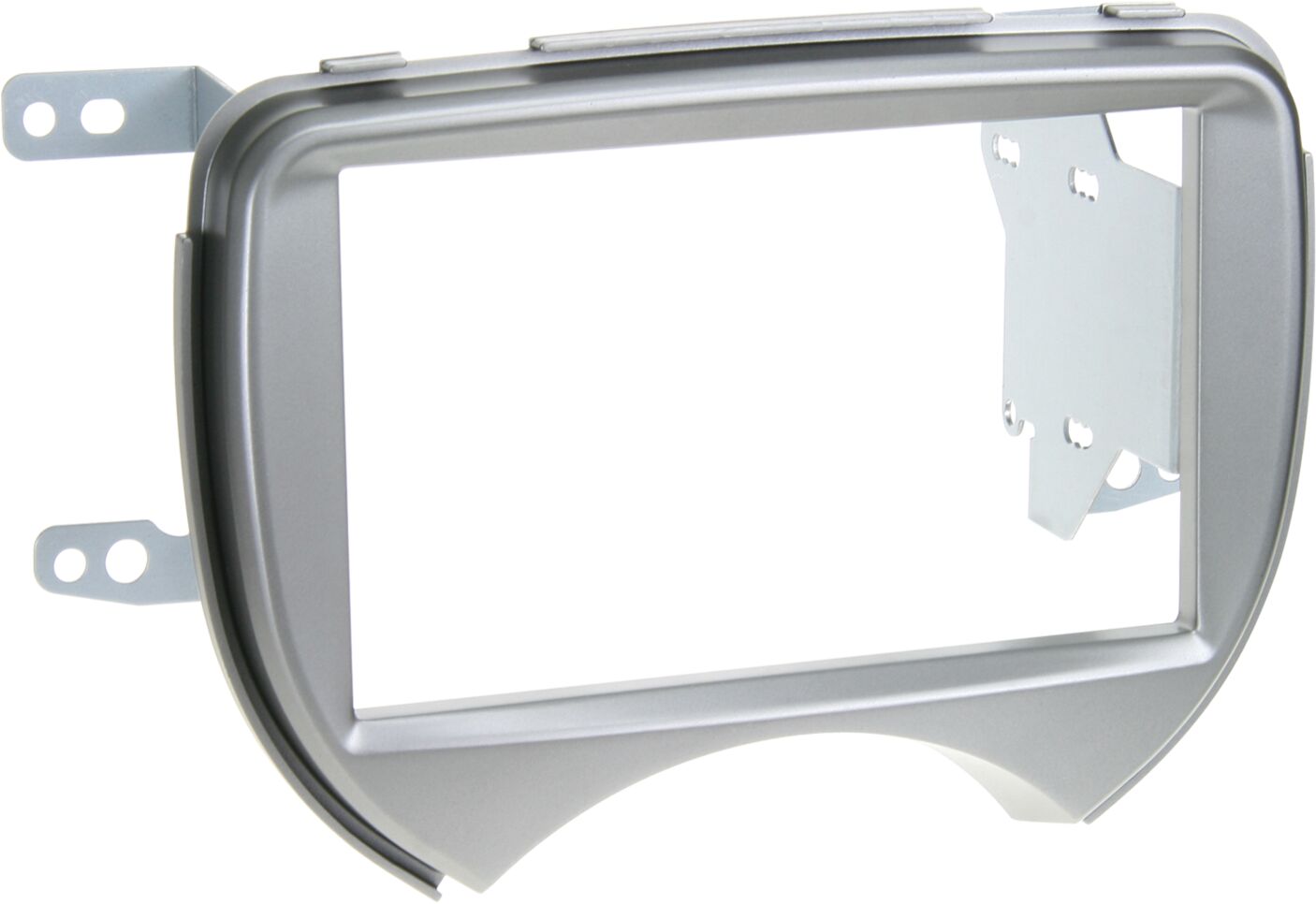 2-DIN Paneel Nissan Micra (K13) 2010-2013 Kleur: Zilver - 381210 03 1 - 381210-03-1