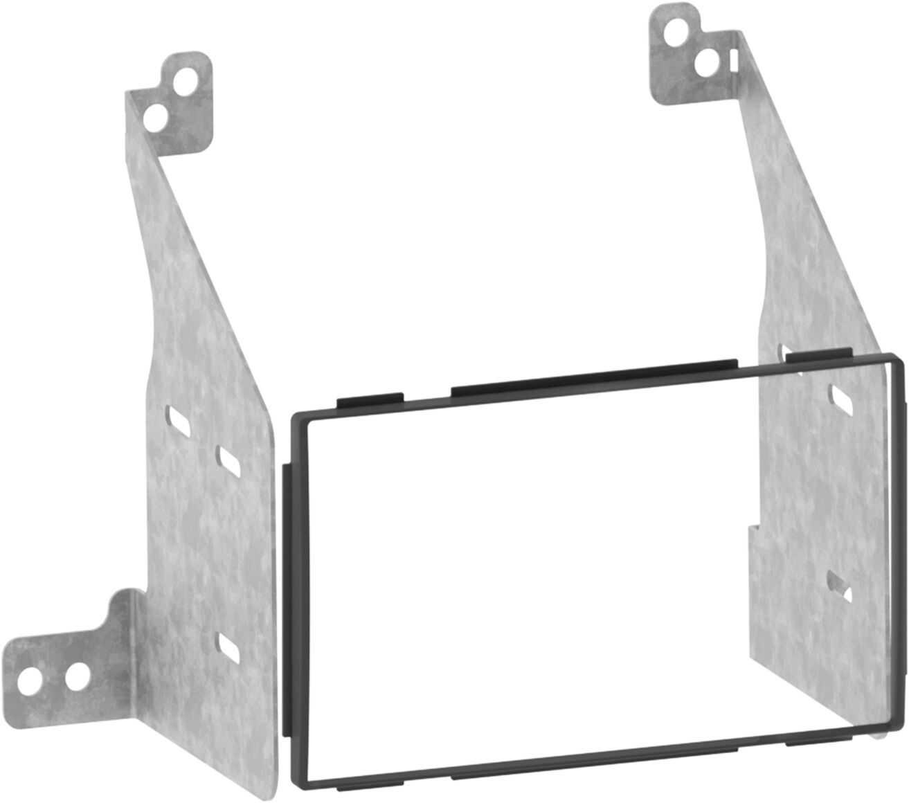 2-DIN Paneel Nissan Pathfinder (R51) 2004-2013 Kleur: Zwart - 381210 06 - 381210-06
