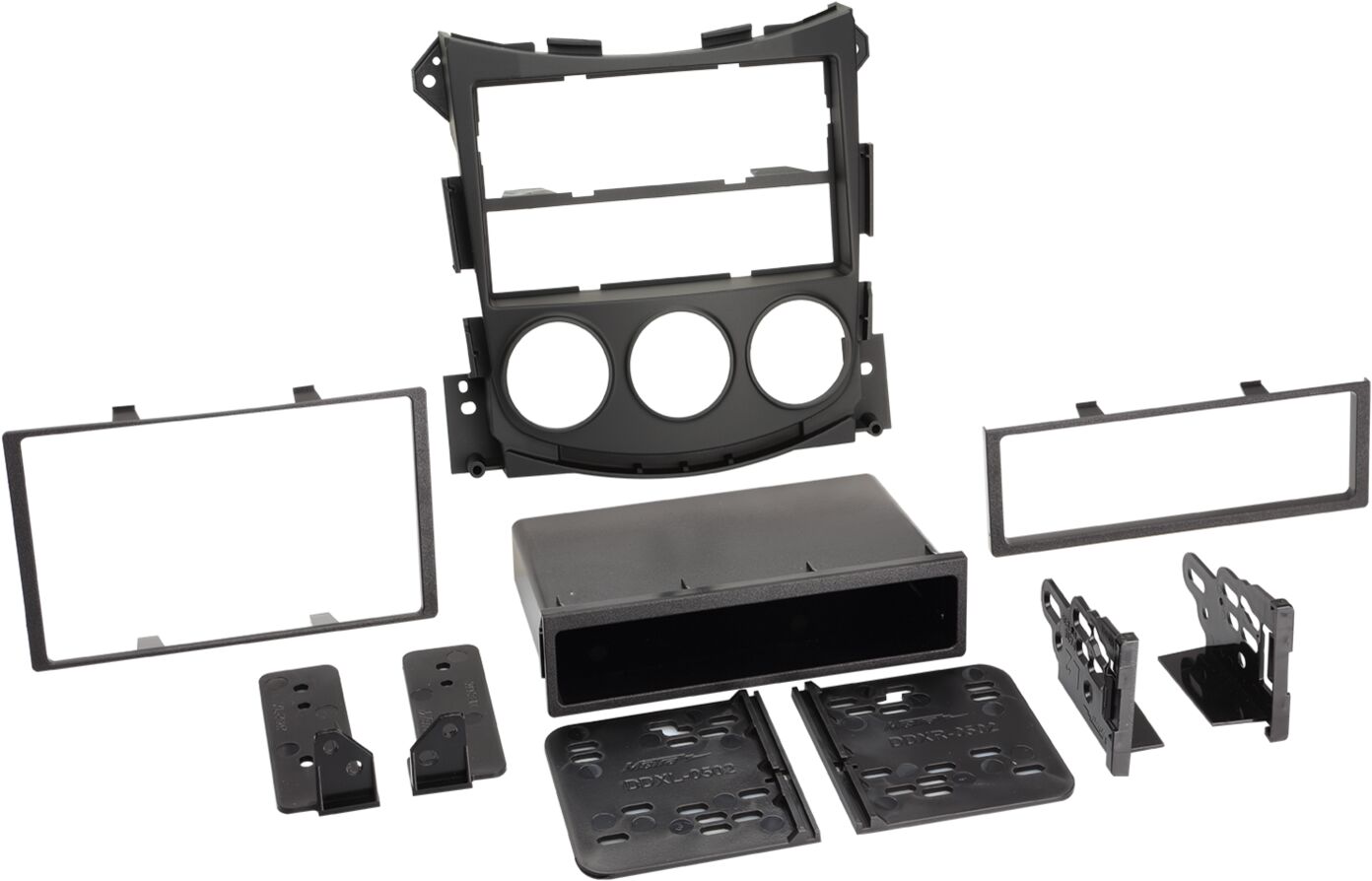 2-DIN Paneel met pocket Nissan 370Z 2009-2019 Kleur: Zwart (METRA) - 381210 12 - 381210-12