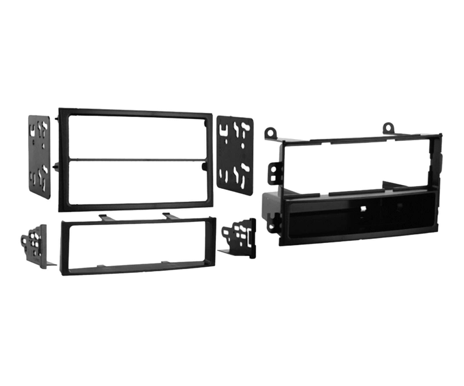 2-DIN Paneel Nissan 350Z (Z33) 2003-2005 - Kleur: zwart - 381210 15 1 - 381210-15-1