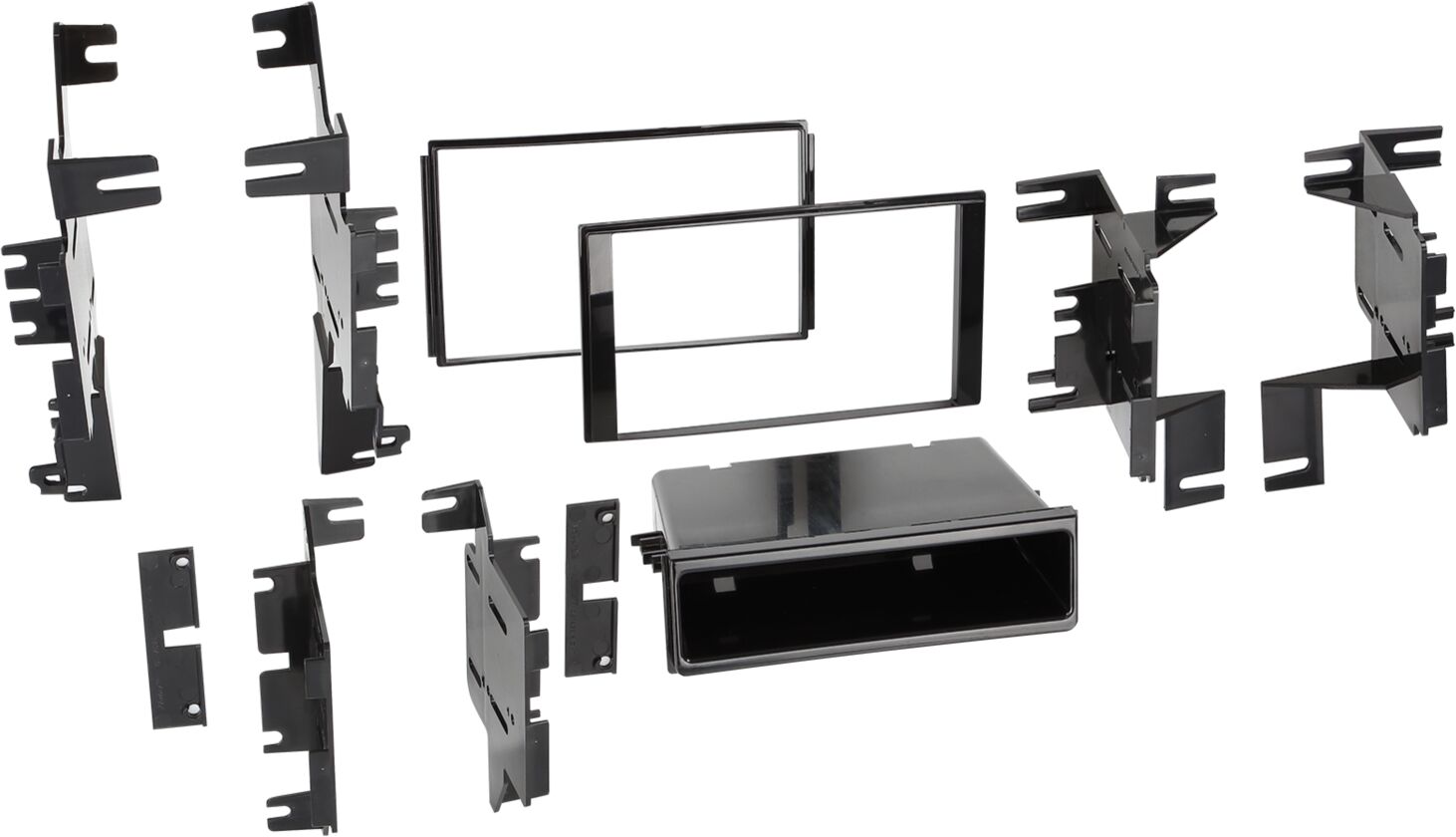 2-DIN Paneel Nissan diverse modellen - Kleur: Piano Zwart (METRA)  - 381210 20 - 381210-20