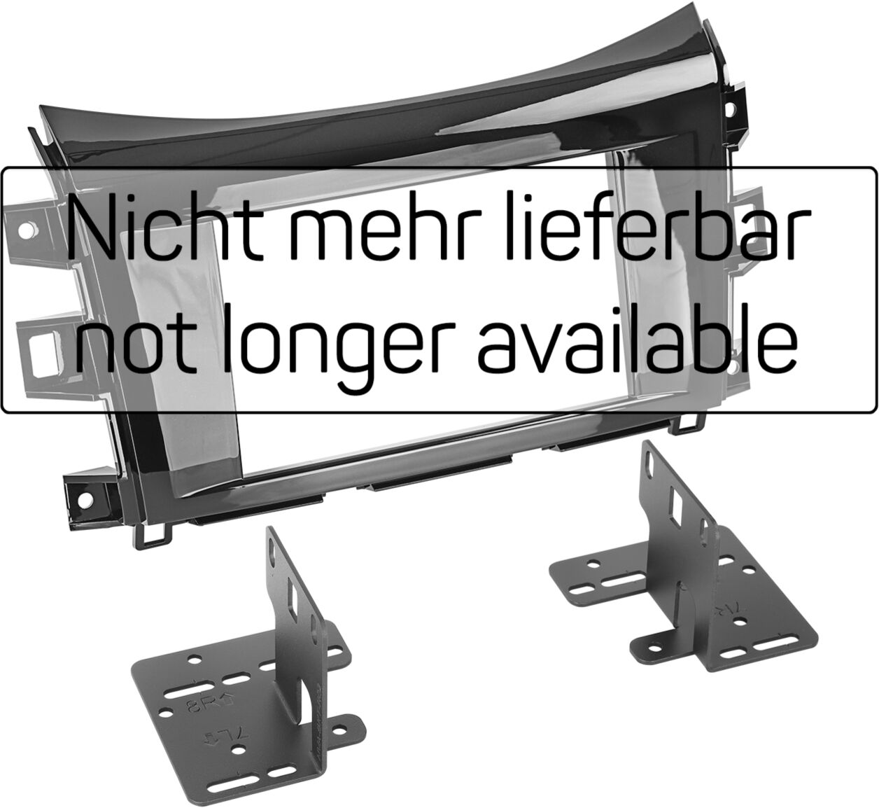 2-DIN Paneel Nissan Navara (NP300) 2016-2019 Kleur: Piano Zwart - 381210 22 1 - 381210-22-1