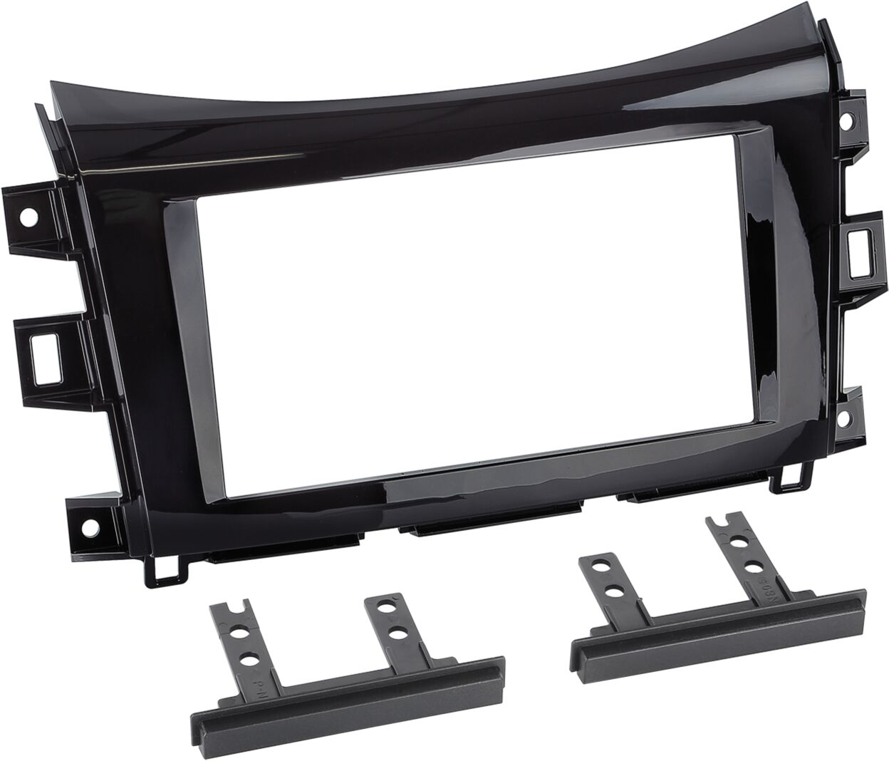 2-DIN Paneel Nissan Navara (NP300) 2016-2019 Kleur: Piano Zwart - 381210 22 3 - 381210-22-3