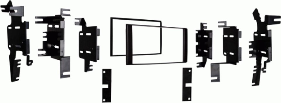 2-DIN Paneel Chevrolet/Nissan -> Kleur: Pianolak Zwart (METRA) - 381210 28 1 - 381210-28-1