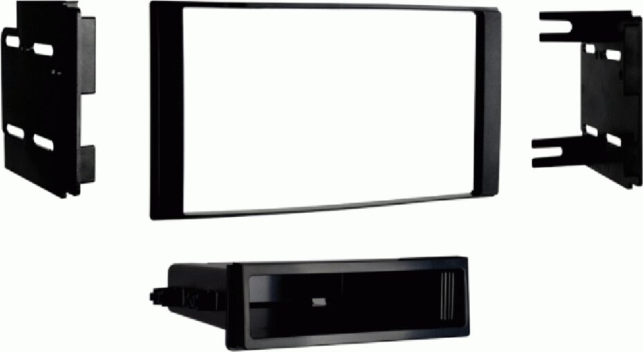 2-DIN radiopaneel met opbergvak Nissan Micra/Note/Versa zwart (METRA) - 381210 30 1 - 381210-30-1