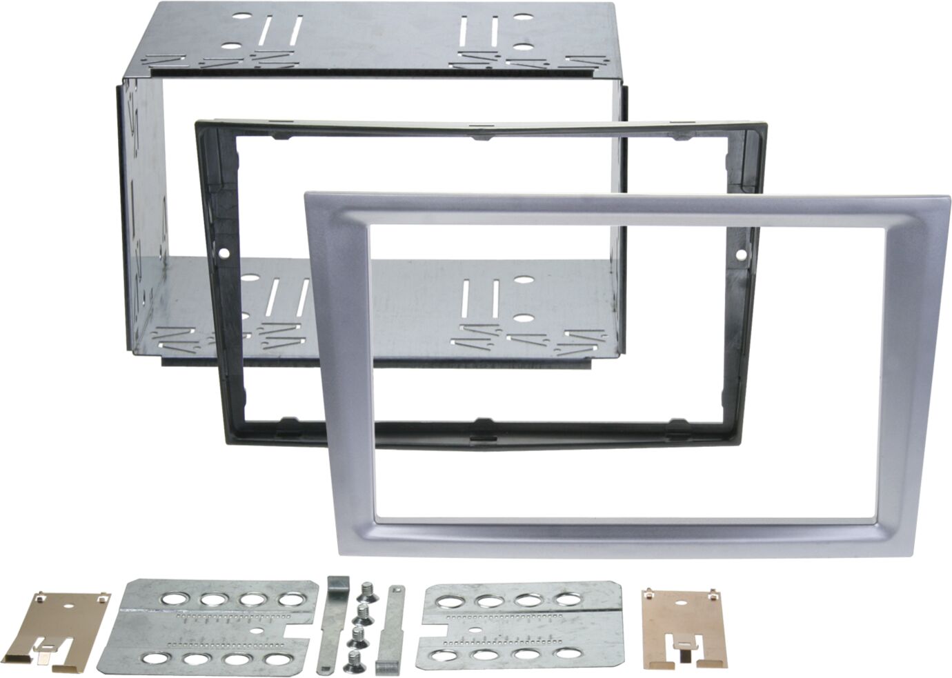 2-DIN Paneel Opel / Nissan/ Renault / Subaru / Suzuki  - Kleur: Mat Chrome - 381230 26 3 - 381230-26-3
