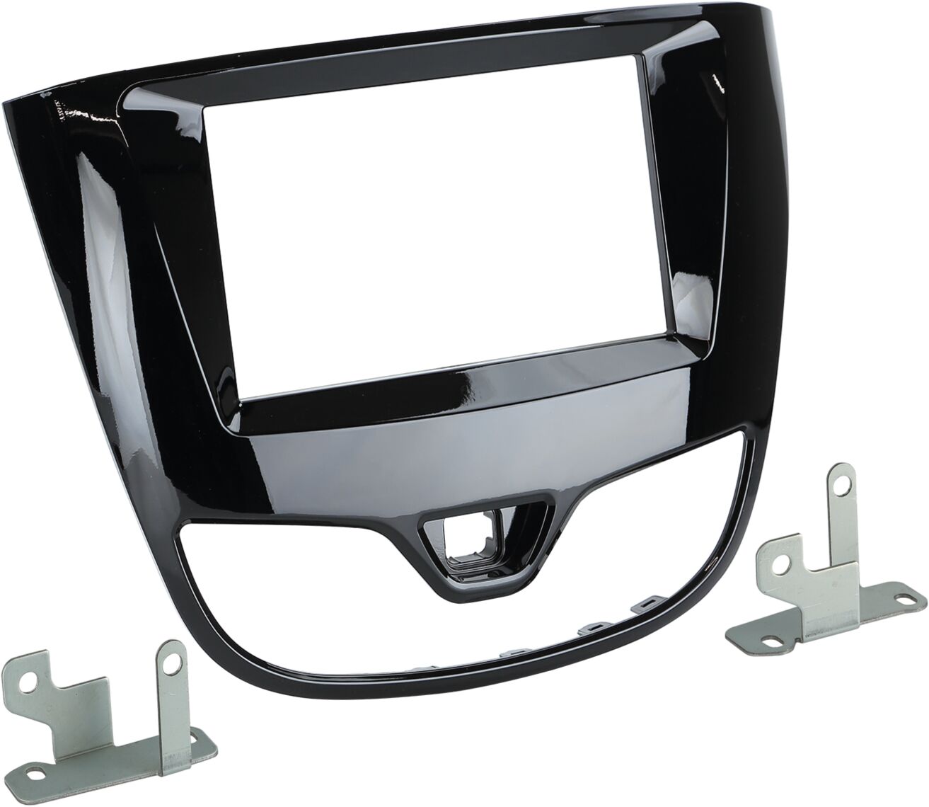 2-DIN Paneel Opel Karl 2017->  Kleur; Piano zwart - 381230 33 2 - 381230-33-2