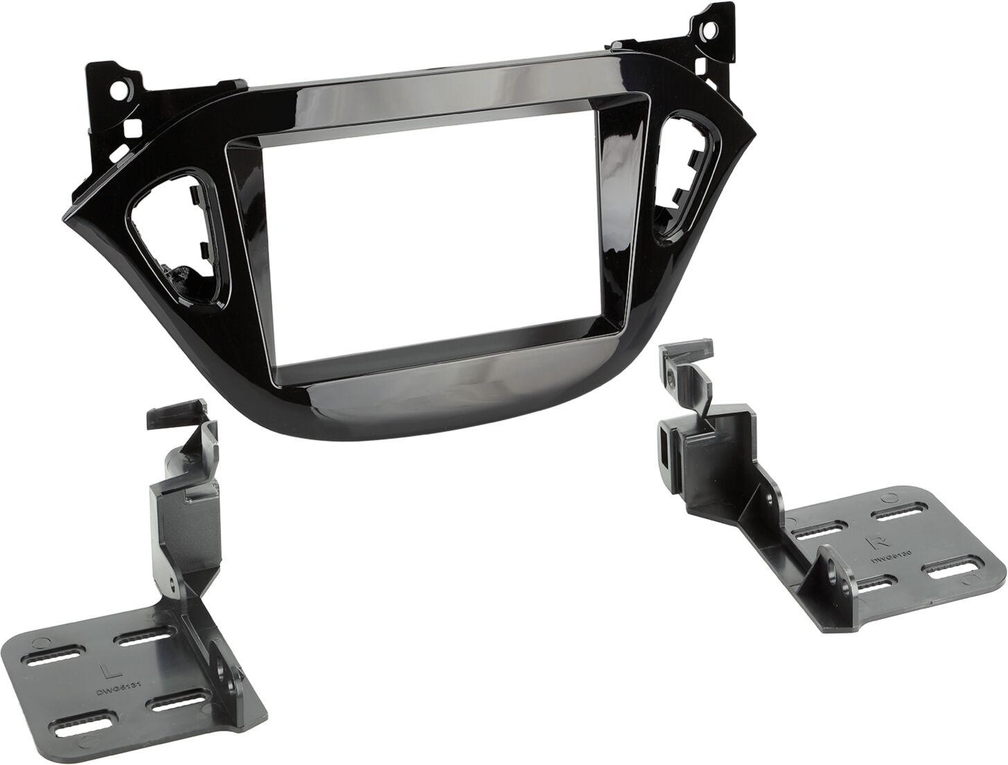 2-DIN Paneel Opel Corsa (E) 2017-2019 Kleur: Pianolak Zwart  - 381230 34 1 - 381230-34-1