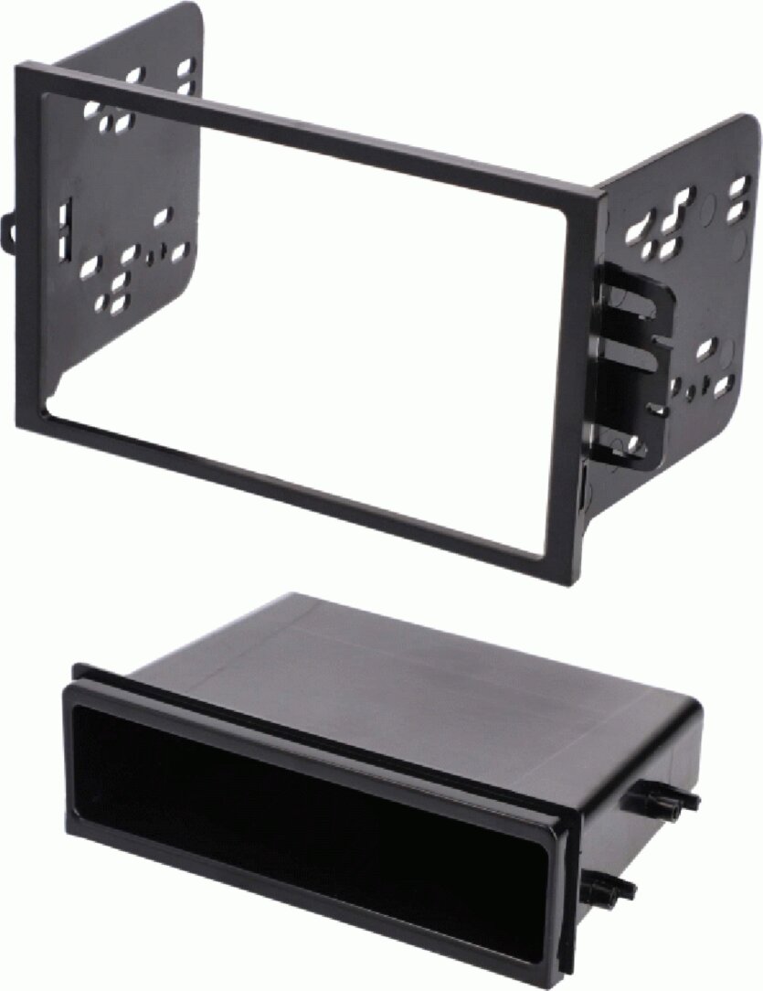 2-DIN Paneel Chevrolet/Hummer/Pontiac/Cadillace (METRA) Kleur: Zwart - 381238 06 1 angle left - 381238-06-1