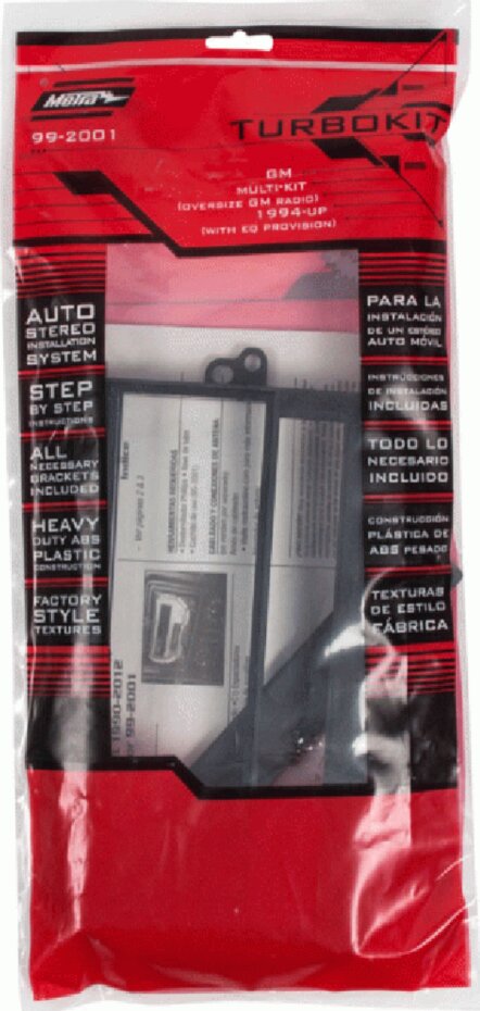 2-DIN Paneel Chevrolet/Hummer/Pontiac/Cadillace (METRA) Kleur: Zwart - 381238 06 1 package - 381238-06-1