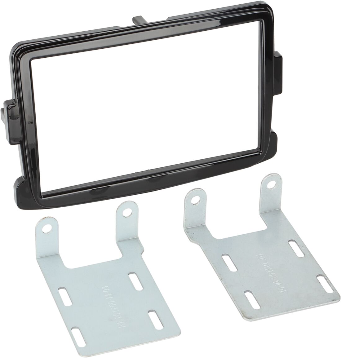 2-DIN Paneel Dacia - Opel - Renault - Fiat - Kleur: Piano Zwart - 381250 14 2 - 381250-14-2