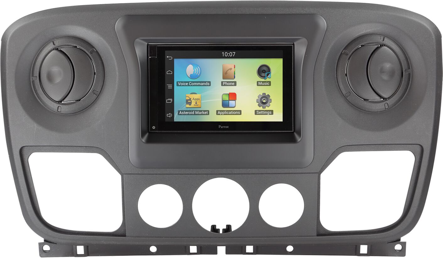 2-DIN Paneel Nissan NV400 - Opel Movano - Renault Master - Kleur : Zwart - 381250 15 1 master dash - 381250-15-1