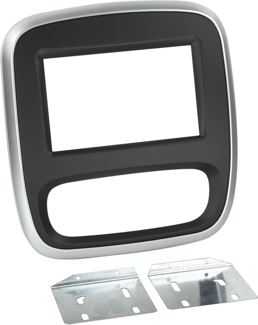 2-DIN Paneel Opel - Renault - Fiat - Nissan - Kleur : Zwart/zilver - 381250 16 2 - 381250-16-2