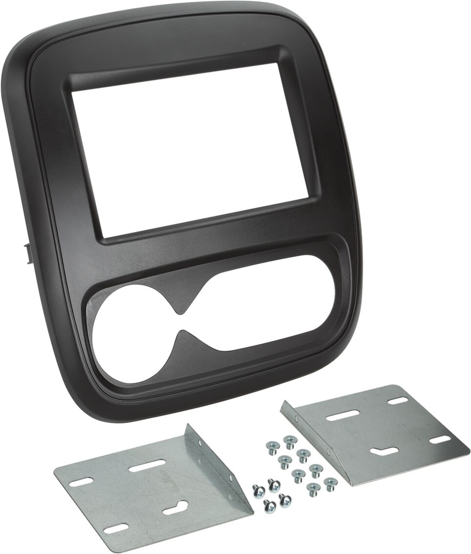 2-DIN Paneel Opel Vivaro (X82) - Renault Trafic (E82-F82) 2014-2018 Kleur: Zwart - 381250 18 1 - 381250-18-1