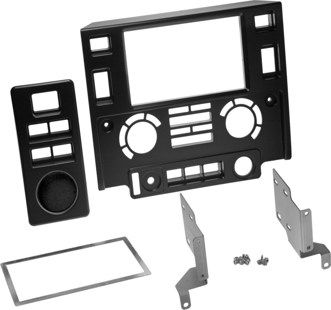 2-DIN Paneel Land Rover Defender 2007-2016 - Kleur: zwart - 381260 05 2 - 381260-05-2