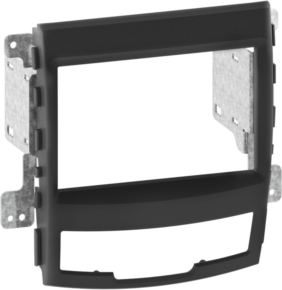 2-DIN Paneel SsangYong Korando (KS) 2010-2013 Kleur: Zwart  - 381275 05 - 381275-05