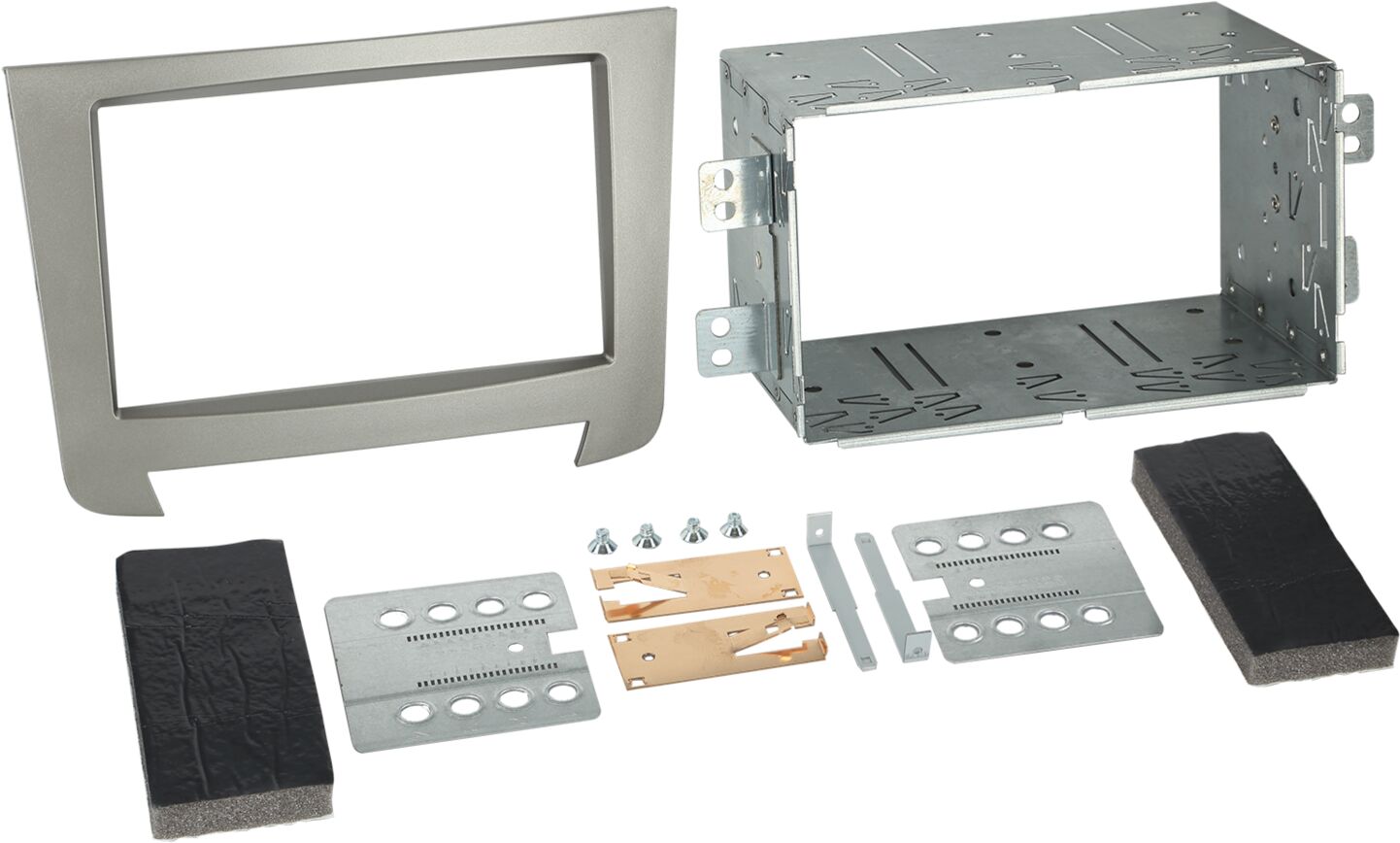 2-DIN Paneel SsangYong Rexton 2013-2019 Kleur: Zilver - 381275 07 - 381275-07