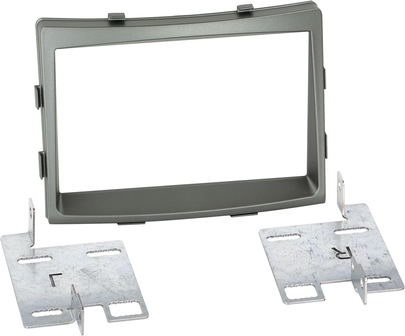 2-DIN Paneel SsangYong Rodius 2013-2019 Kleur: Donker Zilver - 381275 08 - 381275-08