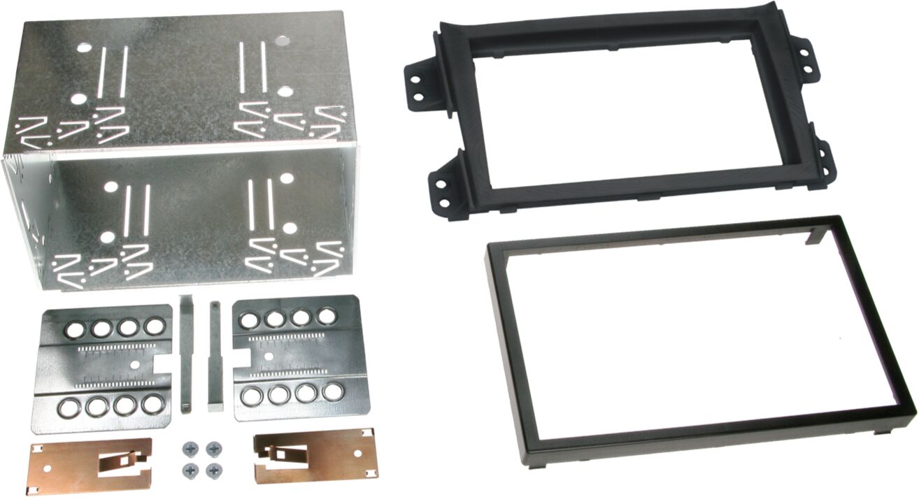 2-DIN Paneel Suzuki Splash (1.0)- Opel Agila (FXB22/FXB32) 2008-2014- Kleur: zwart - 381294 04 - 381294-04