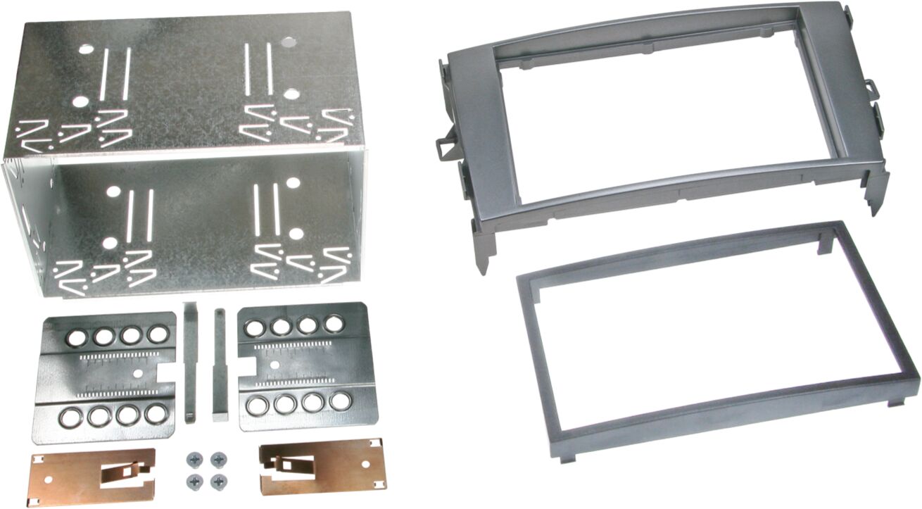 2-DIN Paneel Toyota Auris (E150) /Toyota Verso (AR2)  ->2013 | Kleur: Antraciet Grijs  - 381300 13 1 - 381300-13-1