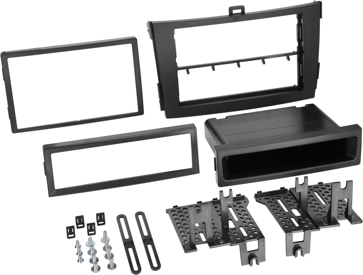2-DIN Paneel met pocket Toyota Corolla 2009-2013 Kleur: Zwart - 381300 33 - 381300-33