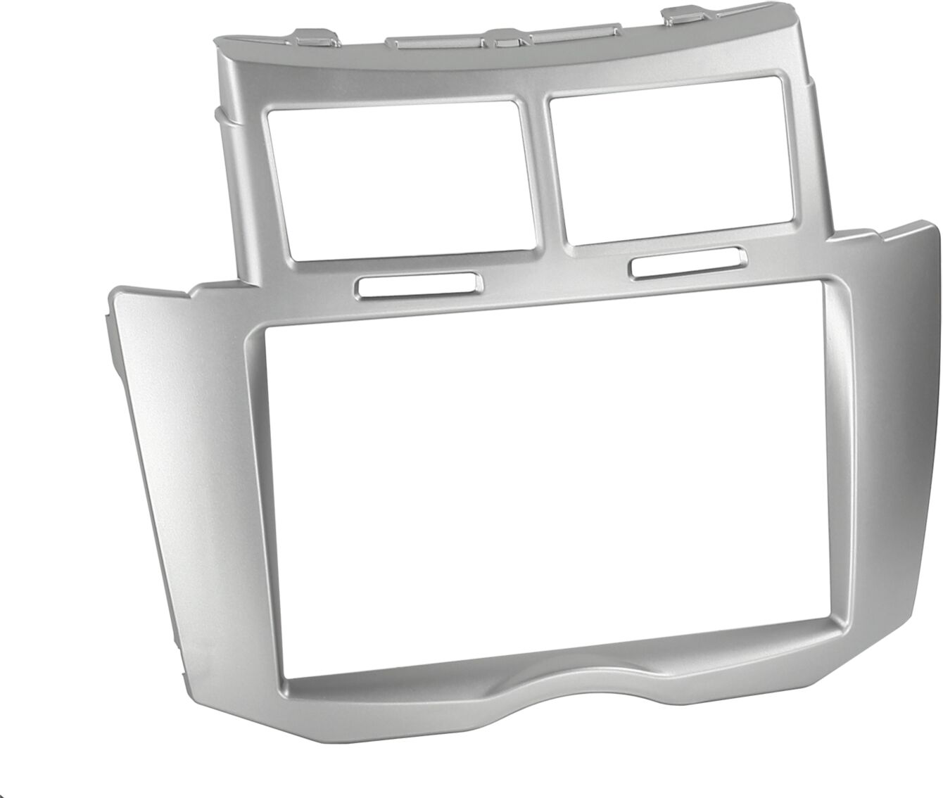 2-DIN Paneel Toyota Yaris 2006-2011 - Kleur: Zilver - 381300 35 1 nur blende - 381300-35-1