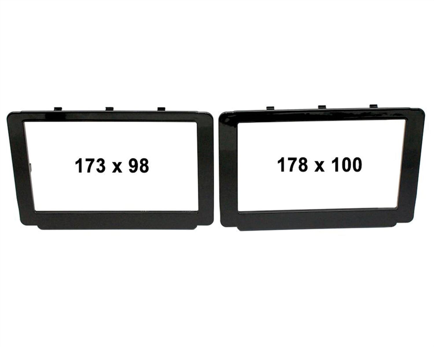2-DIN Paneel Toyota Hilux 2015> Kleur: Zwart - 381300 40 1 abmessungen - 381300-40-1 