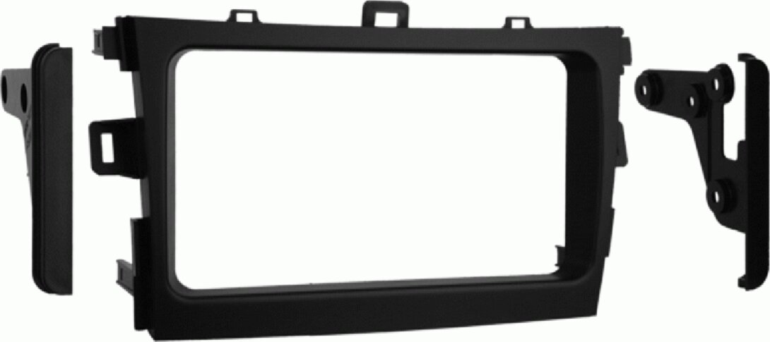 2-DIN radiopaneel Toyota Corolla 2009-2013 zwart (METRA) - 381300 42 1 - 381300-42-1