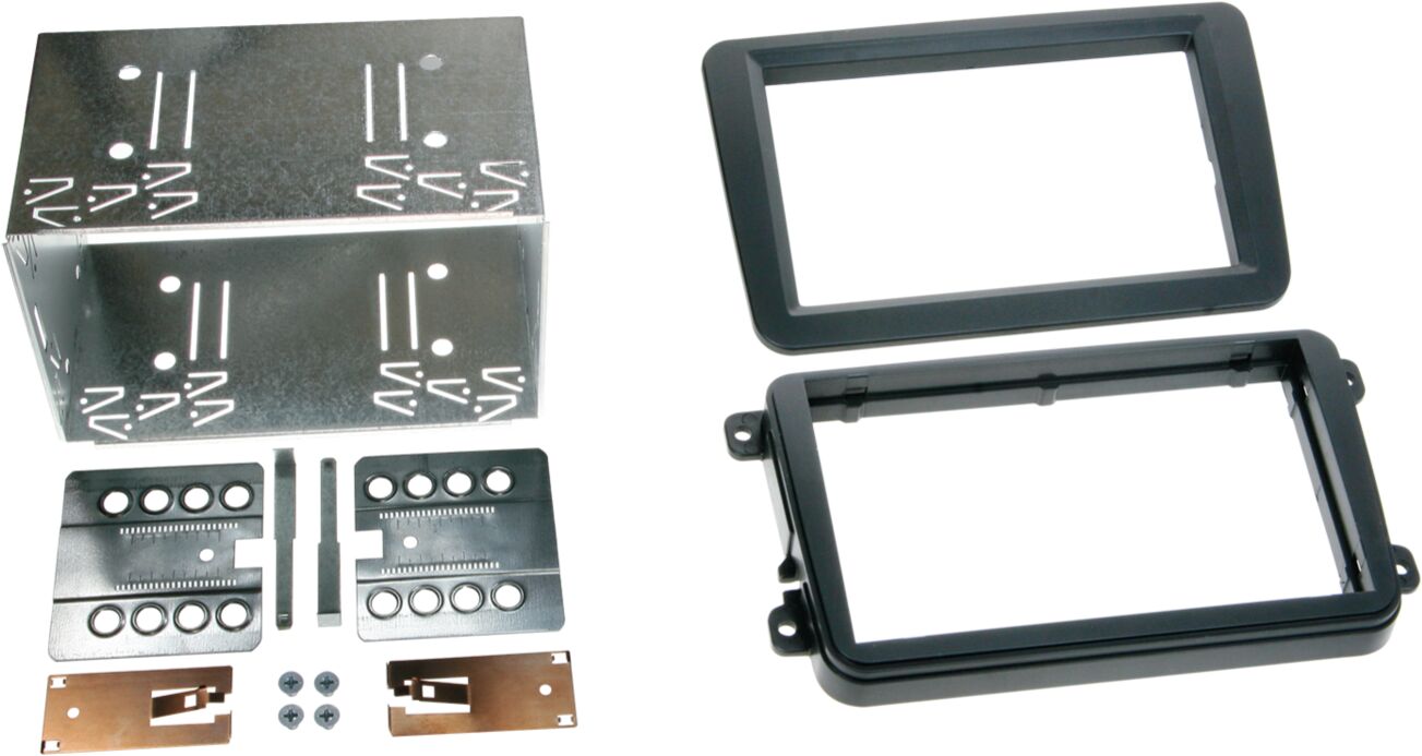 2-DIN Paneel Seat - Skoda - Volkswagen Kleur: Zwart - 381320 10 1 - 381320-10-1