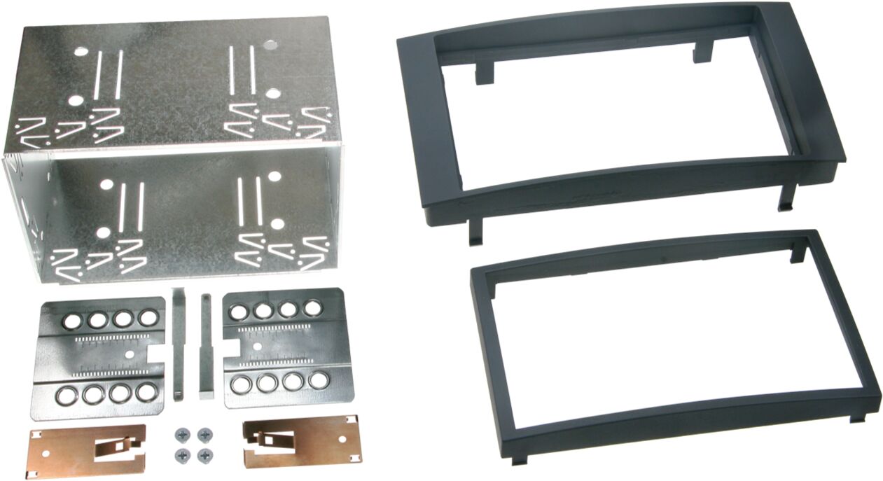 2-DIN Paneel Volkswagen T5 Transporter(7H) / Multivan (7H) Touareg I (7L) - Kleur: Zwart - 381320 11 - 381320-11